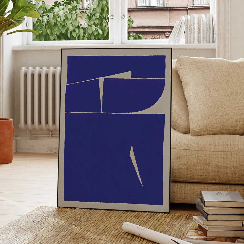 Quadro Abstrato Moderno para Sala Pintado À Mão