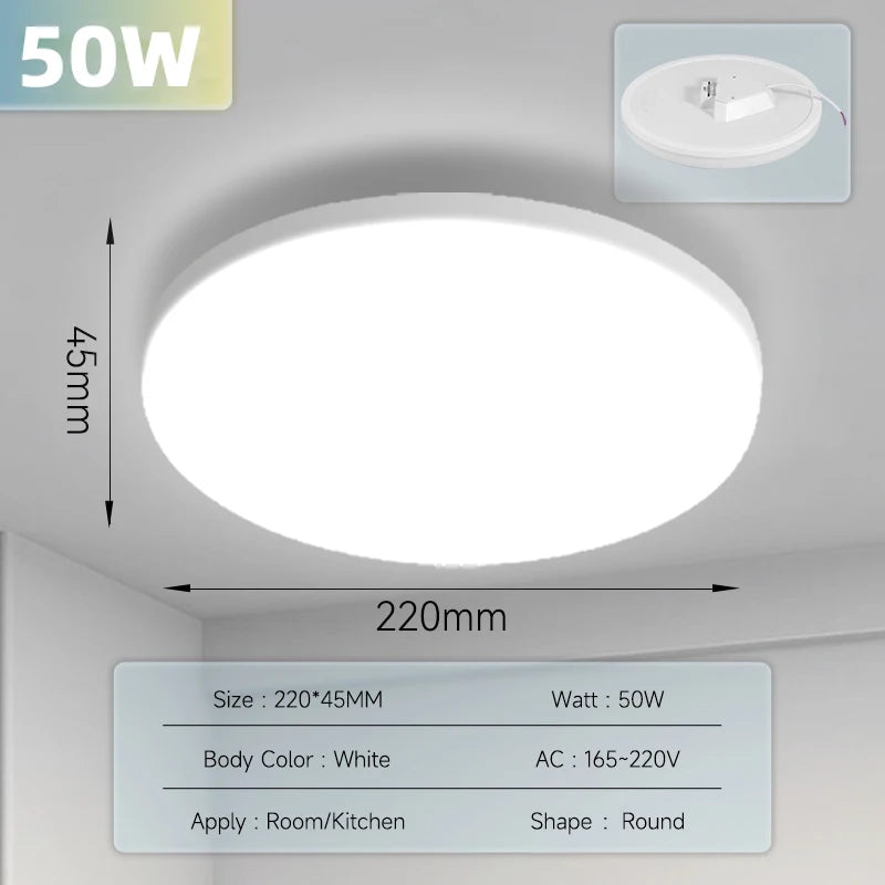 Luminária De Teto LED Para Sala Quarto Multifuncional