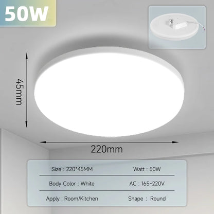 Luminária De Teto LED Para Sala Quarto Multifuncional