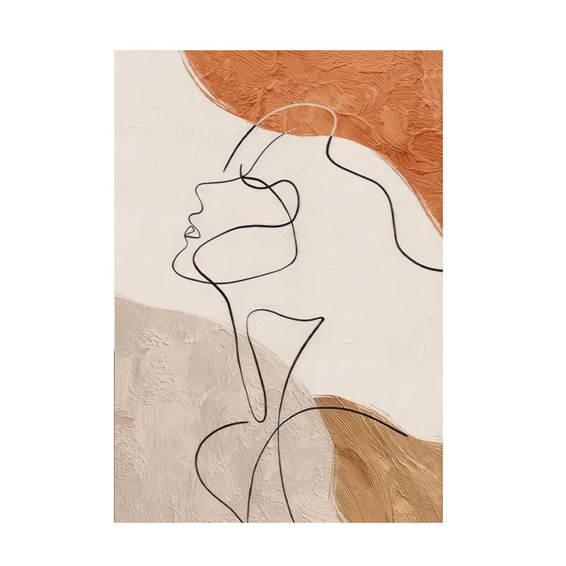 Quadro Moderno Abstrato para Sala de Estar Tela