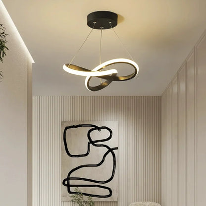 Luminária Pendente LED Para Quarto Com Design Irregular
