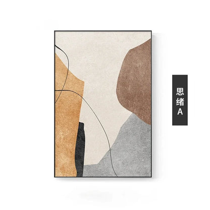 Pintura Abstrata Colorida Em Tela Para Sala Estar