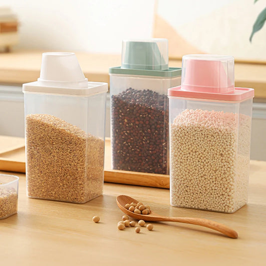 Recipiente Hermético para Cereais com Copo Medidor Transparente
