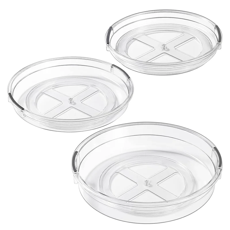 Organizador Lazy Susan Transparente Otimiza Armário