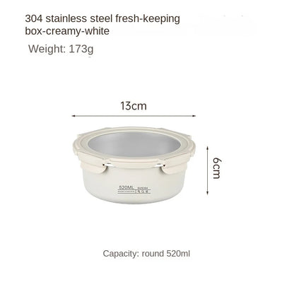 Recipiente Hermético Em Aço Inoxidável Para Refeições Multiuso