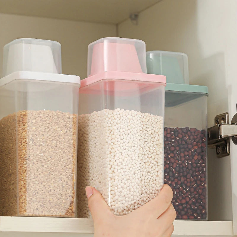 Recipiente Hermético para Cereais com Copo Medidor Transparente