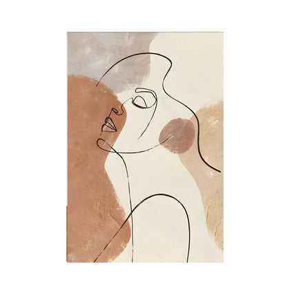 Quadro Moderno Abstrato para Sala de Estar Tela