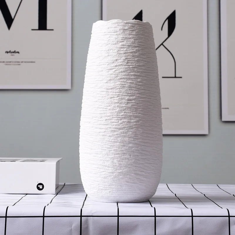 Vaso Cerâmico Decorativo para Mesa Flores Secas Nordic