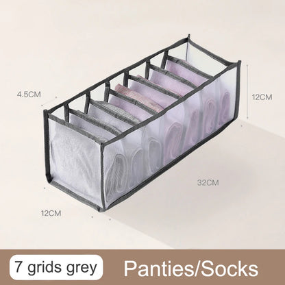 Organizador De Armário Para Meias E Roupas Íntimas Com 7 Compartimentos Dobrável Em Oxford