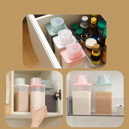 Recipiente Hermético para Cereais com Copo Medidor Transparente