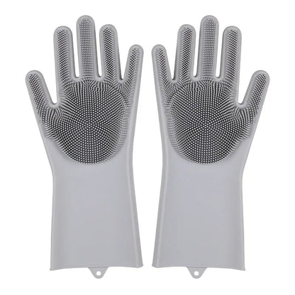 Luvas Limpeza Silicone Multiuso Ultraresistente Antiferrugem Hidrofílicas Protetoras