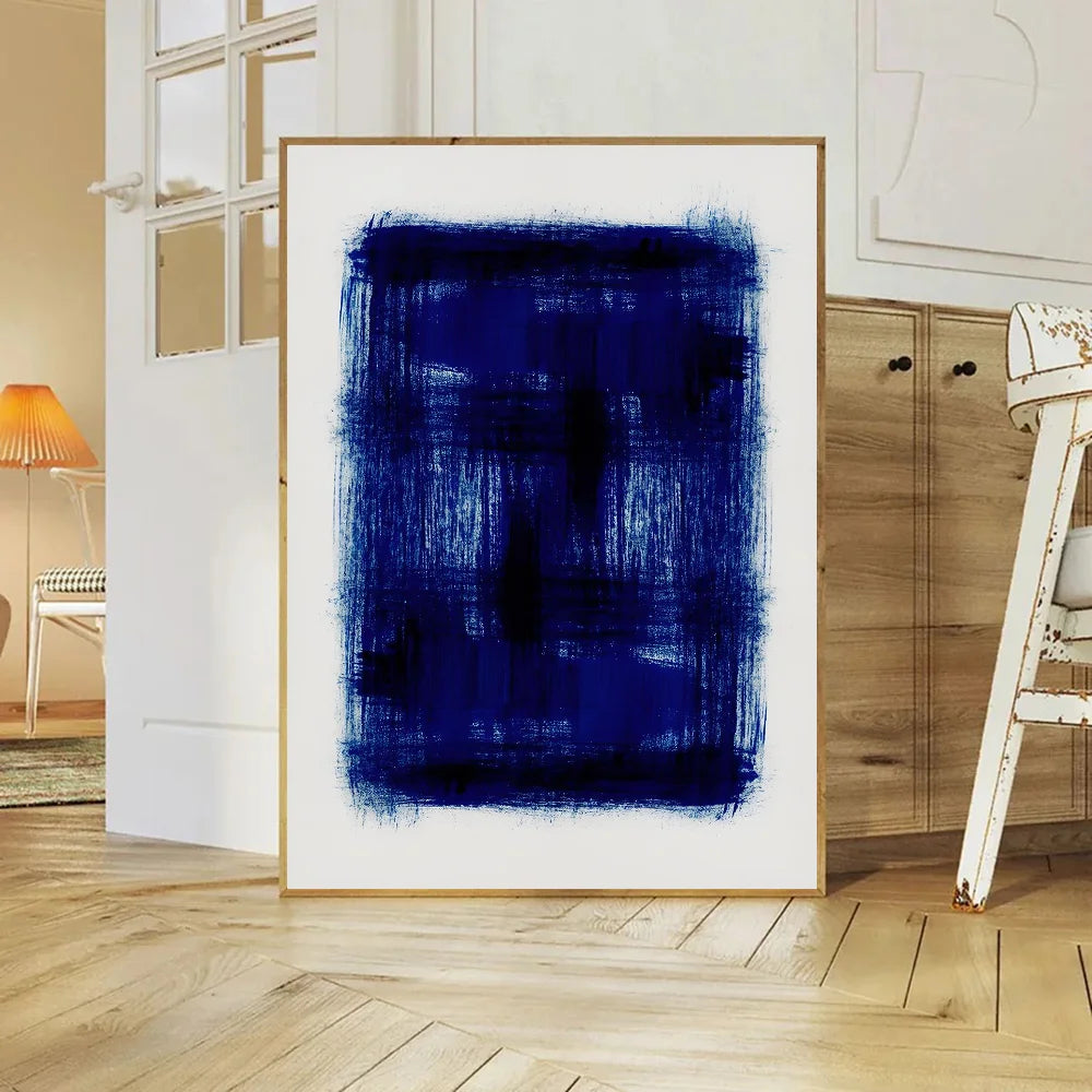 Pintura Abstrata Em Tela Para Sala Moderna Premium