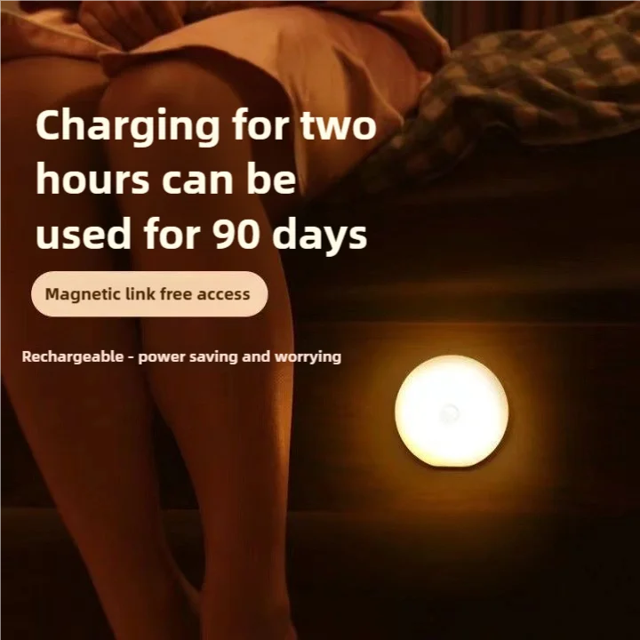 Luz Noturna Sensor USB Para Armários De Cozinha