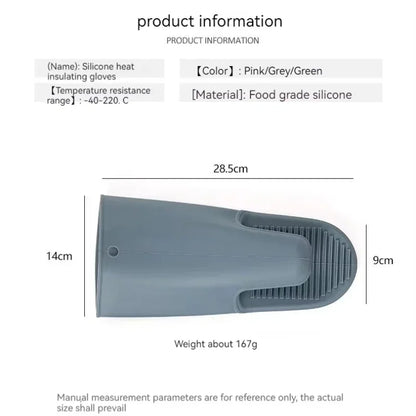 Luvas De Silicone Extensas Para Forno Microondas Antiderrapantes