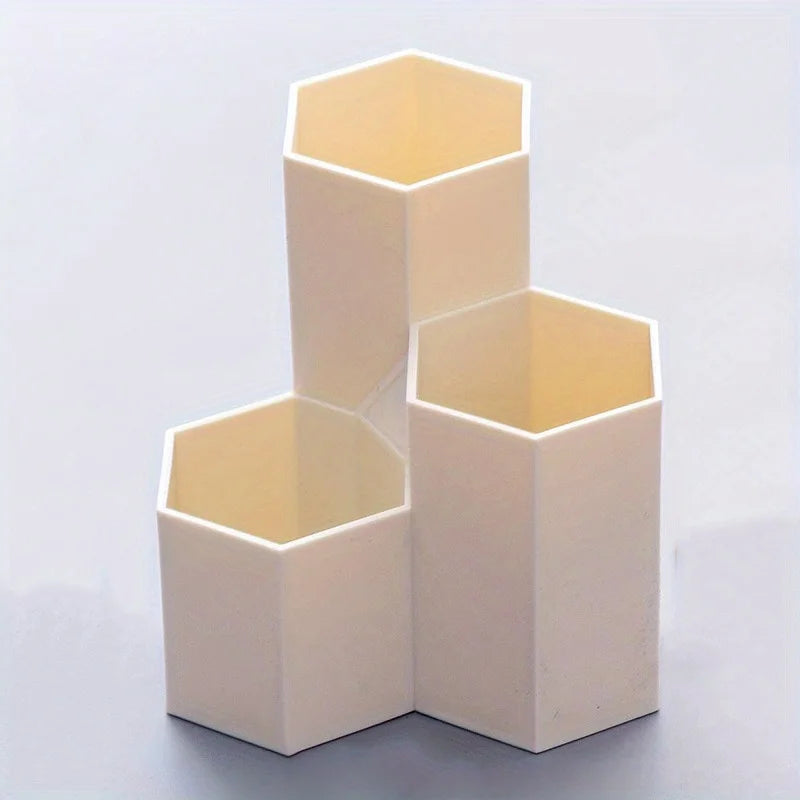 Organizador De Canetas Transparente 4 Compartimentos