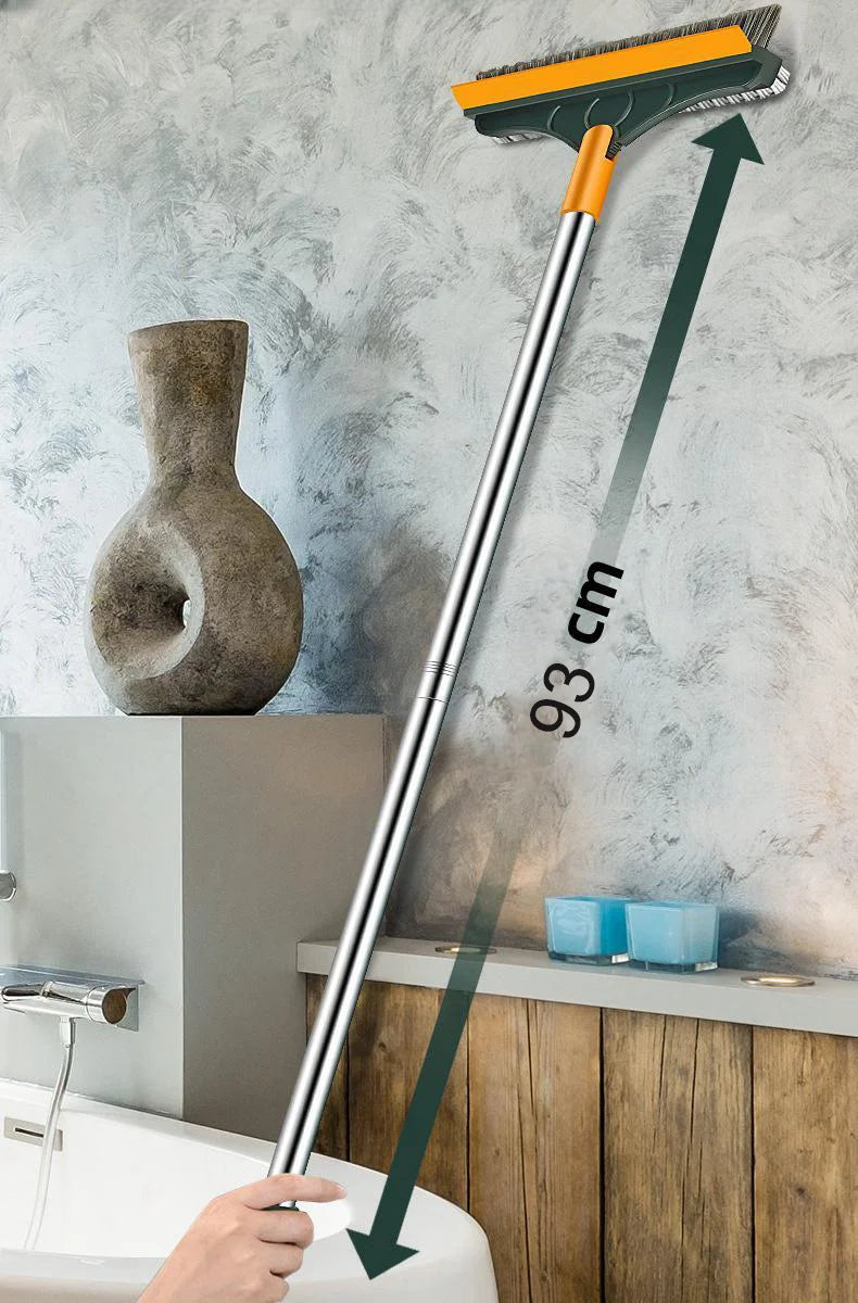Escova Doméstica Multifuncional Inoxidável Rotativa Ergonomicamente Longa Banheiro