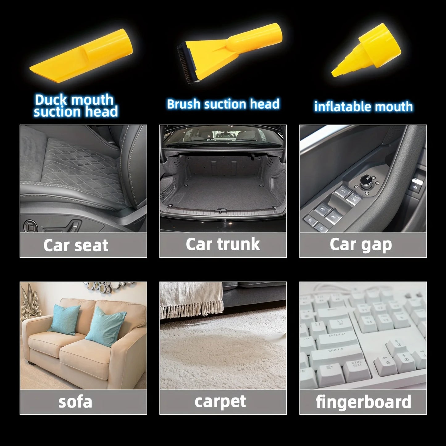 Aspirador De Pó Ultraportátil Para Carro Limpeza Profissional