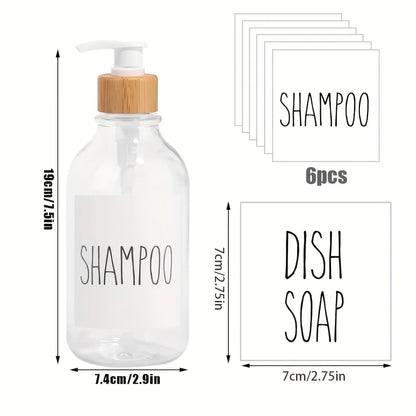 Dispenser de Shampoo e Condicionador para Banheiro Reutilizável