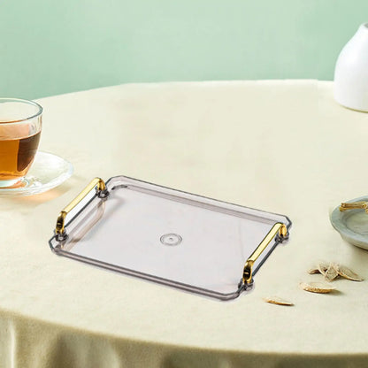 Bandeja De Serviço Retangular Para Maquiagem Com Alça