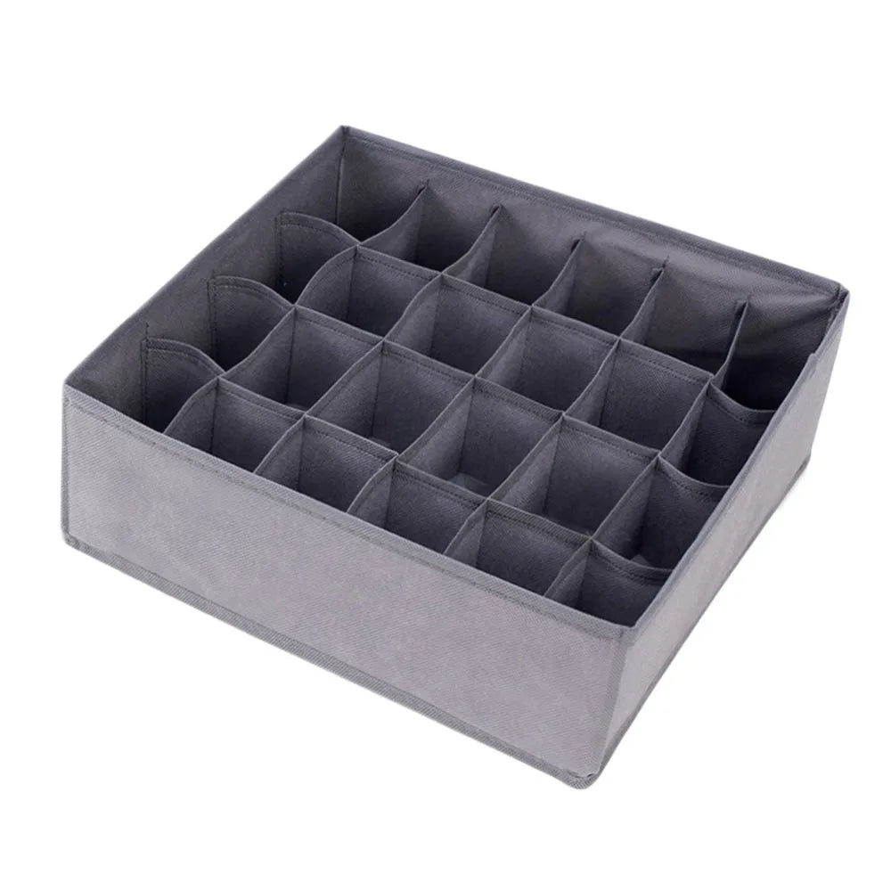 Organizador de Roupas Íntimas com Divisores Ajustáveis em Plástico para Economia de Espaço