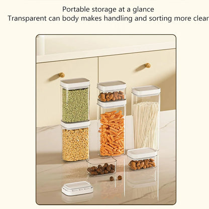 Recipiente Hermético Para Despensa De Alimentos Empilhável Acrílico