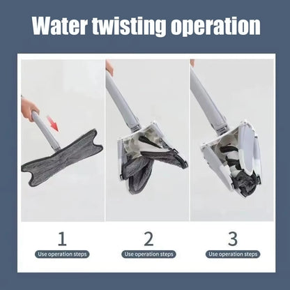 Esfregão Portátil Com Microfibra Giratória 360 Graus