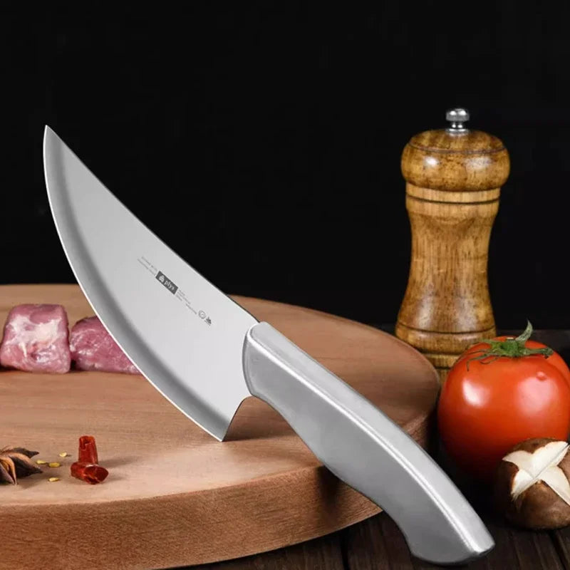 Faca de Desossa Profissional Curvada Afiada de Alta Dureza para Cozinha