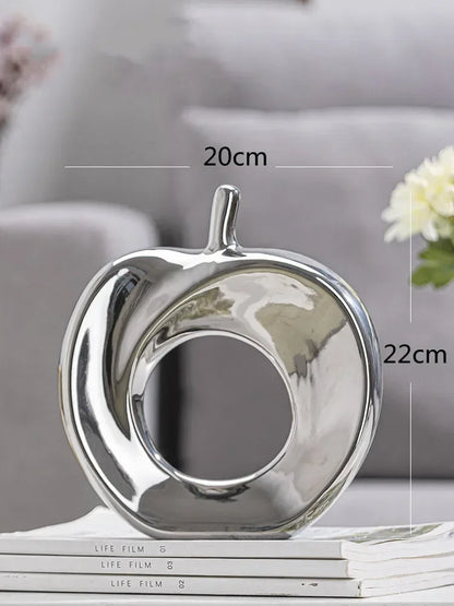 Estatueta Cerâmica Moderna Para Decoração De Mesa Cervo