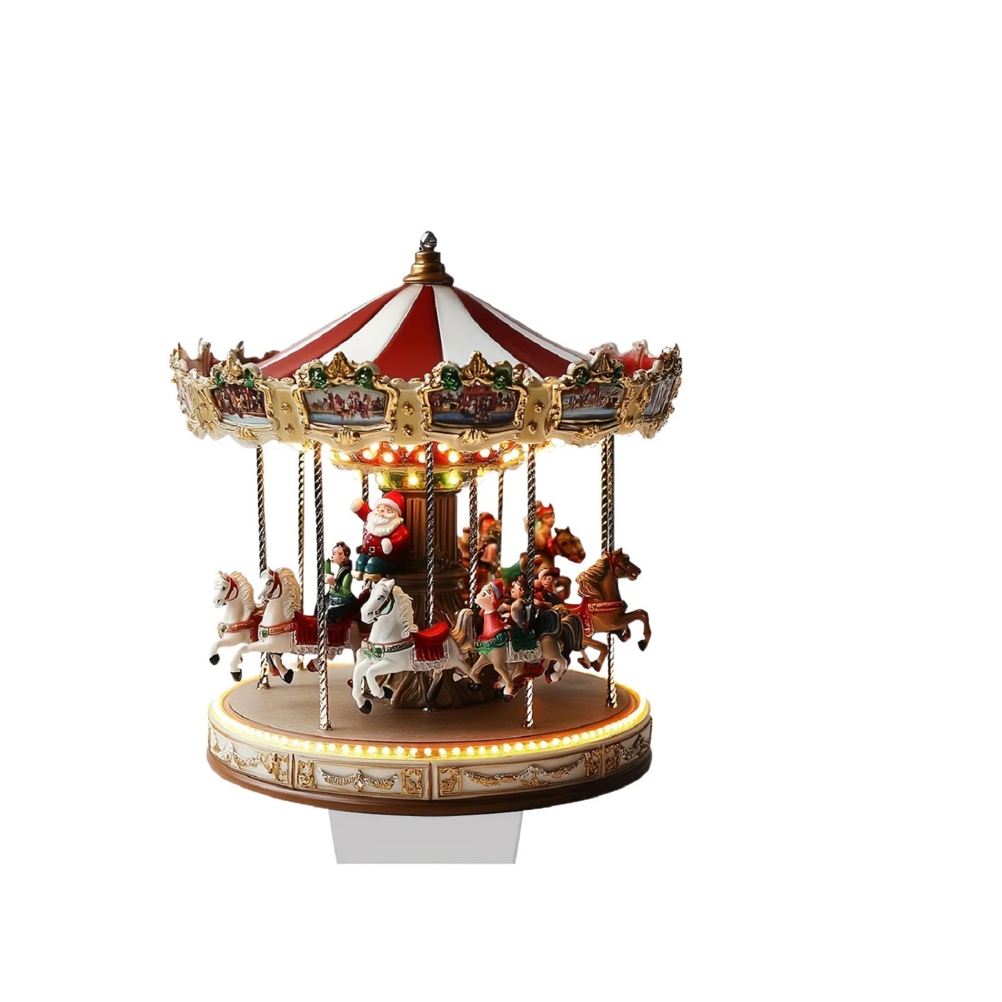 Carrossel Acrílico 2D Para Decoração De Natal Premium