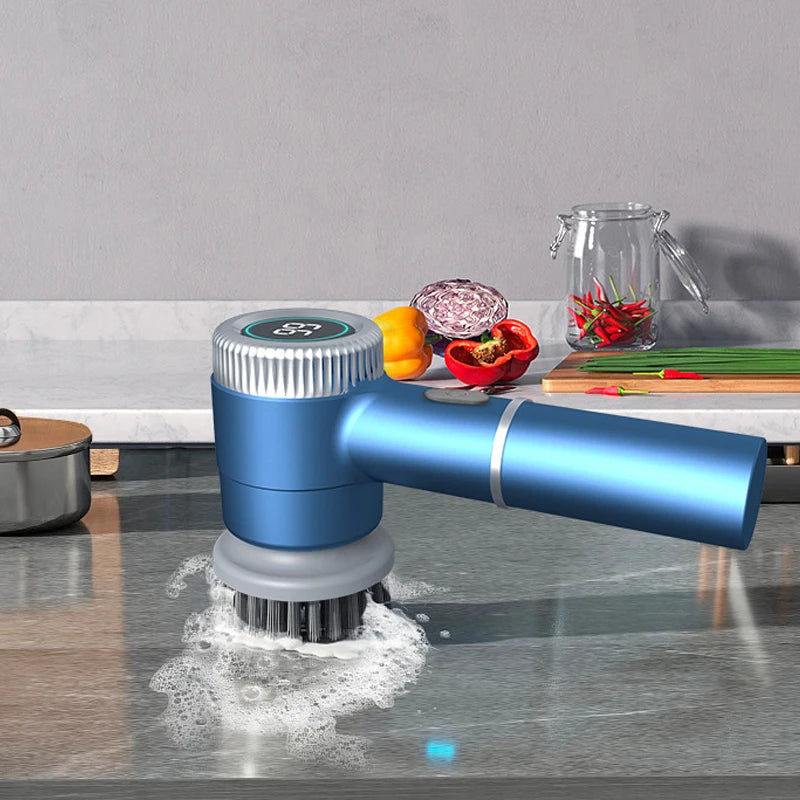 Escova Elétrica Portátil Sem Fio Para Louça Multifuncional