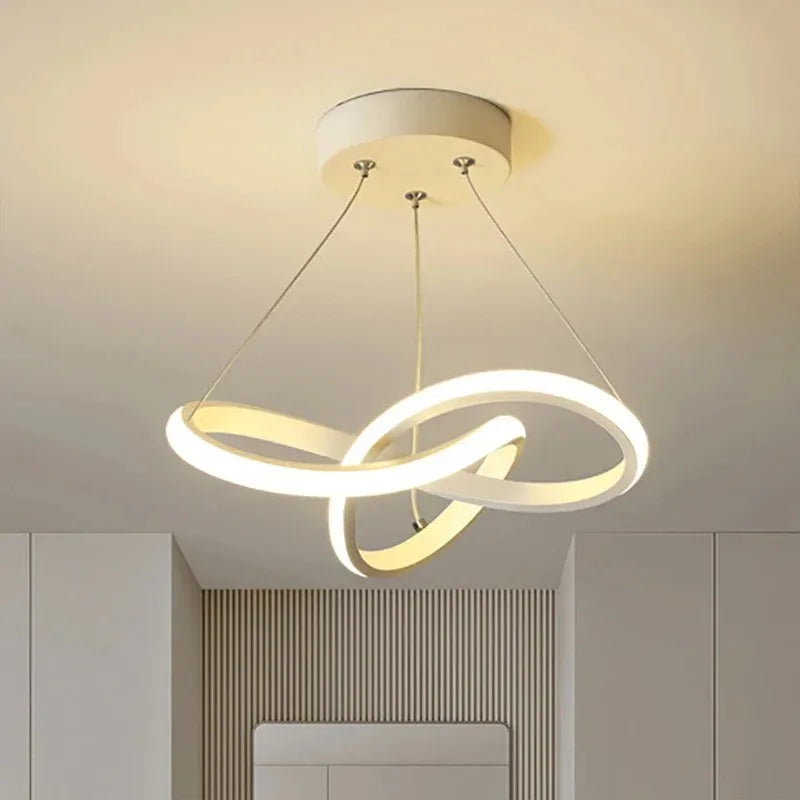 Luminária Pendente LED Para Quarto Com Design Irregular