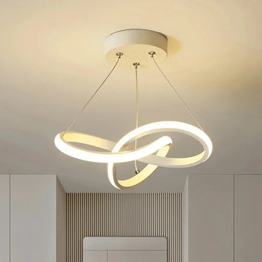 Luminária Pendente LED Para Quarto Com Design Irregular