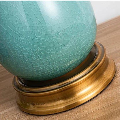 Luminária De Mesa LED Regulagem Suave Estilo Pastoral