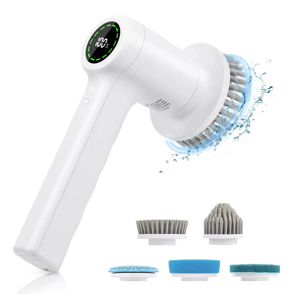 Escova Elétrica Multifuncional 5 Em 1 Recarregável USB