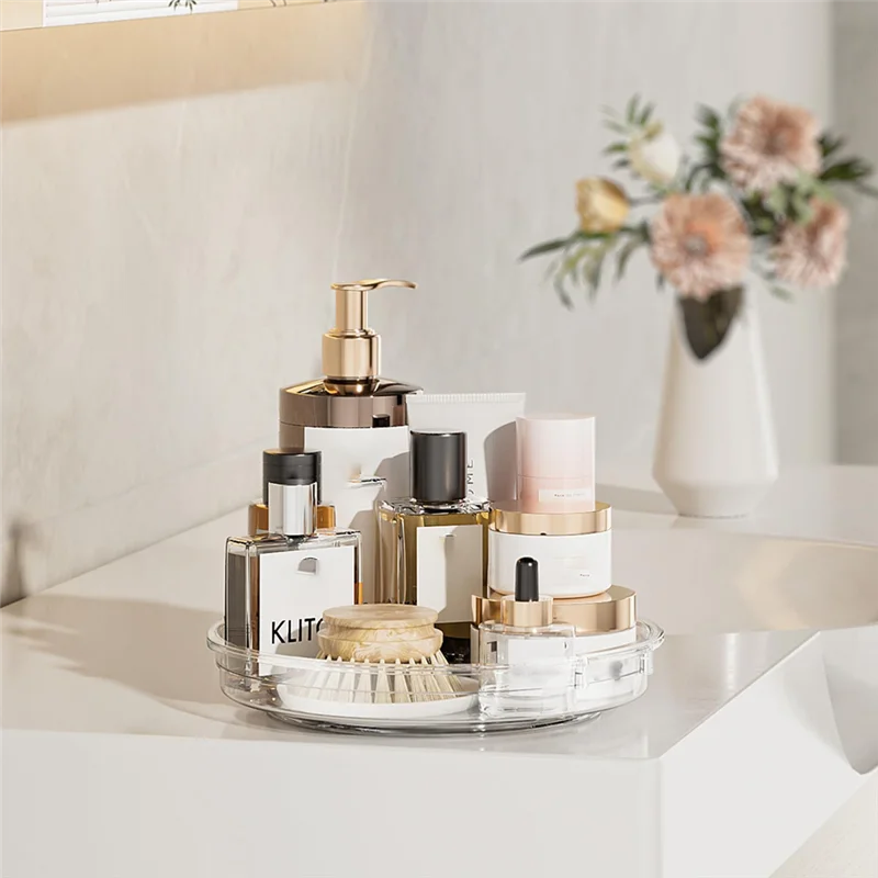 Organizador Lazy Susan Transparente Otimiza Armário