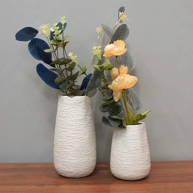 Vaso Cerâmico Decorativo para Mesa Flores Secas Nordic