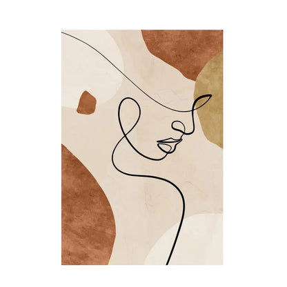 Quadro Moderno Abstrato para Sala de Estar Tela