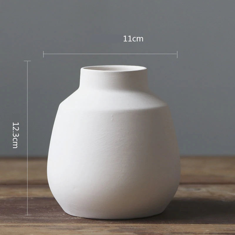 Vaso Cerâmico De Mesa Para Sala Decorativo Premium