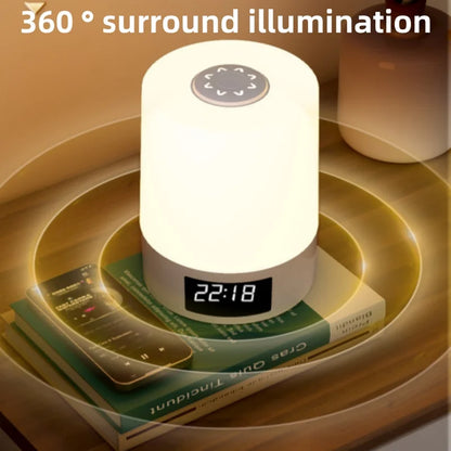 Luz Noturna Com Relógio Digital Cabeceira Quarto Regulável