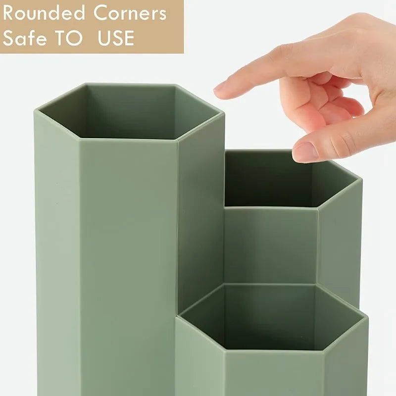 Organizador De Canetas Transparente 4 Compartimentos