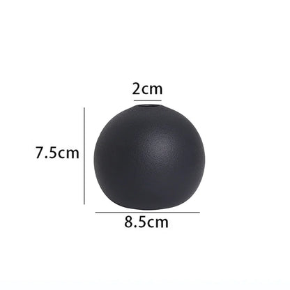 Vaso Oval de Cerâmica Decorativo Minimalista Sala Nórdica