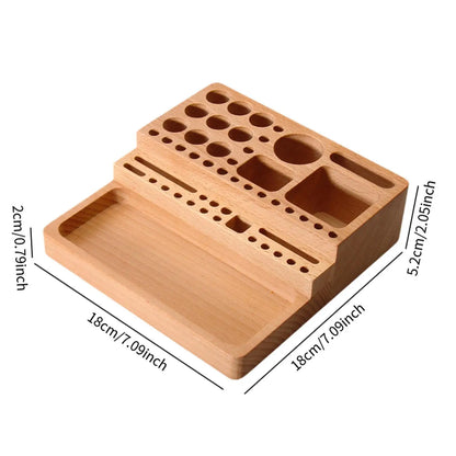 Organizador de Mesa Madeira Organiza Itens