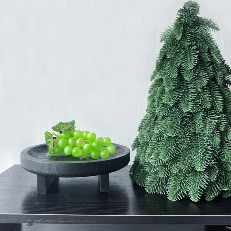 Bandeja De Jantar Em Madeira Artesanal Decorativa Medieval