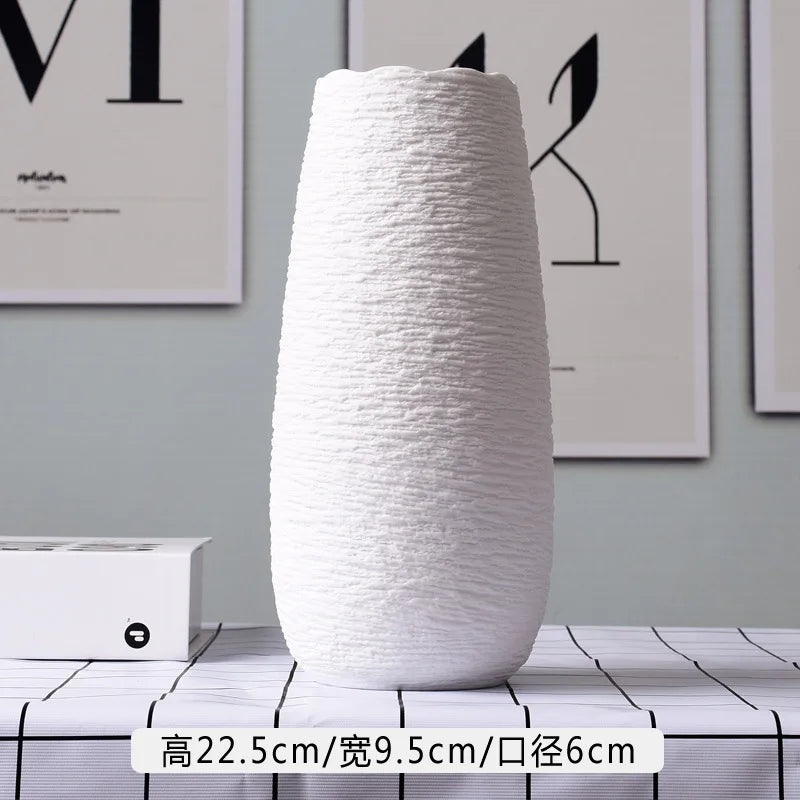 Vaso Cerâmico Decorativo para Mesa Flores Secas Nordic