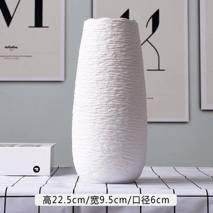 Vaso Cerâmico Decorativo para Mesa Flores Secas Nordic