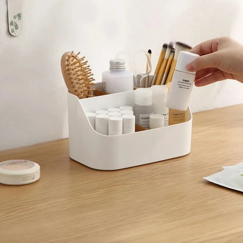 Organizador De Mesa Multifuncional Com Compartimentos Para Penteadeiras e Acessorios de Maquiagem