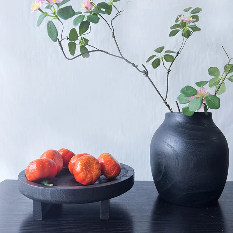 Bandeja De Jantar Em Madeira Artesanal Decorativa Medieval