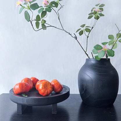 Bandeja De Jantar Em Madeira Artesanal Decorativa Medieval