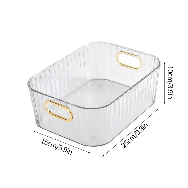 Organizador Acrílico Para Maquiagem E Cosméticos De Banheiro Com Design Moderno E Uso Versátil