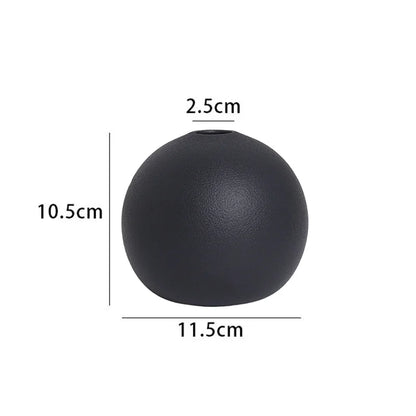 Vaso Oval de Cerâmica Decorativo Minimalista Sala Nórdica